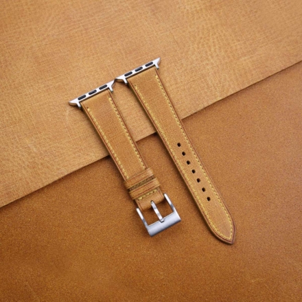 Whiskey Babele Leather Apple Watch Band