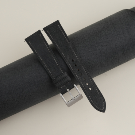 Dark Grey Babele Leather Strap for Baltic Watch