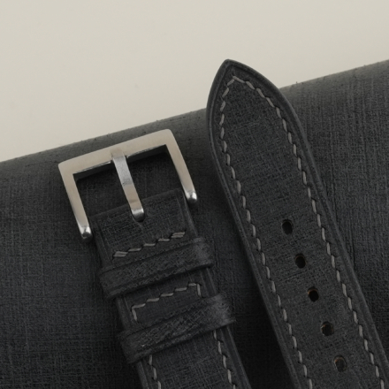 Dark Grey Babele Leather Strap for Baltic Watch